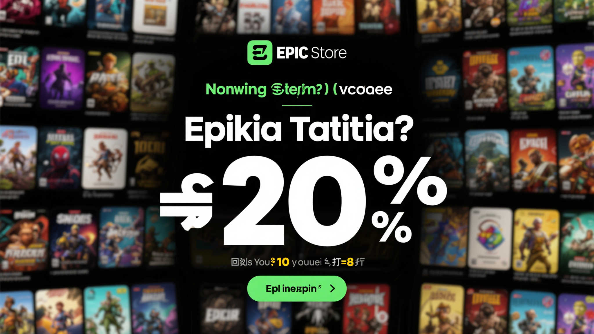 返利20%意味着什么
首先，Epic商
