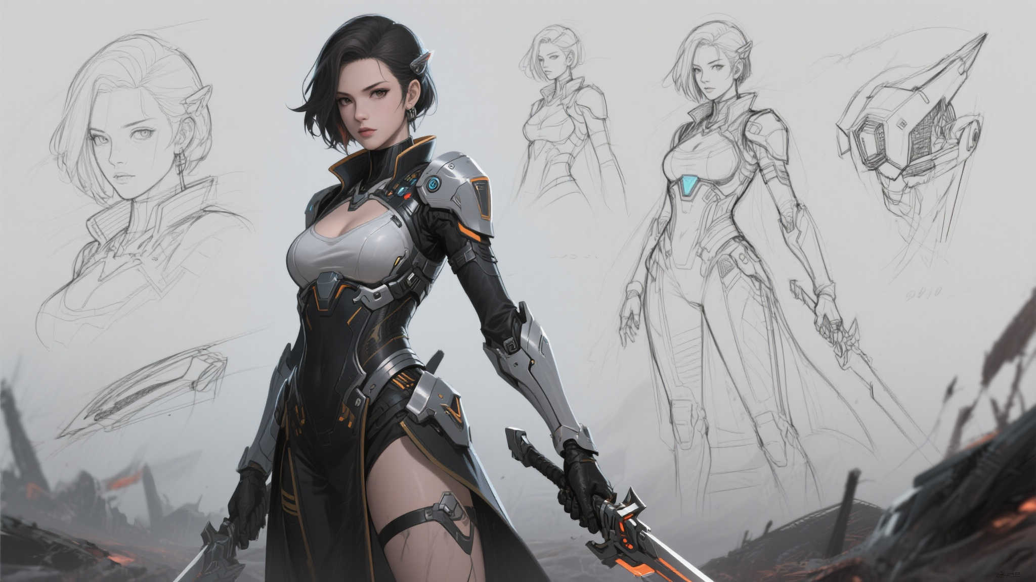 剑星女主设计揭秘 初期草图引关注
《剑